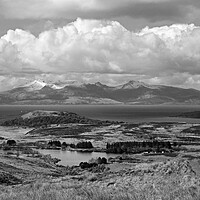 Buy canvas prints of Isle of Arran mountains and Goldenberry Hill by Allan Durward Photography