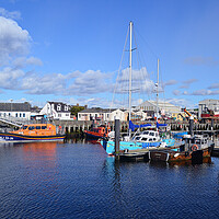 Buy canvas prints of Girvan harbour Ayrshire Scotland by Allan Durward Photography