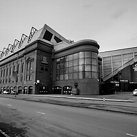 Buy canvas prints of Ibrox stadium, home of Glasgow Rangers FC by Allan Durward Photography