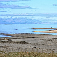 Buy canvas prints of The Pow Burn Prestwick and Arran by Allan Durward Photography