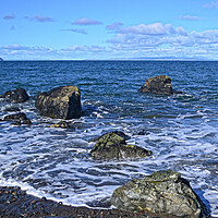 Buy canvas prints of Seascape in South Ayrshire by Allan Durward Photography