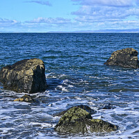 Buy canvas prints of Lendalfoot seascape, South Ayrshire by Allan Durward Photography