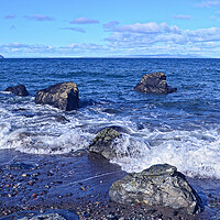 Buy canvas prints of South Ayrshire seascape at Lendalfoot by Allan Durward Photography