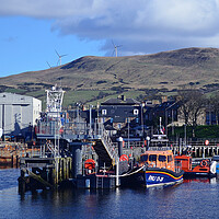 Buy canvas prints of Girvan harbour scene by Allan Durward Photography
