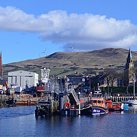 Buy canvas prints of Girvan and its harbour by Allan Durward Photography