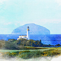 Buy canvas prints of Turnberry lighthouse seascape by Allan Durward Photography