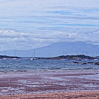 Buy canvas prints of The Eileans Millport and Isle of Arran mountains by Allan Durward Photography
