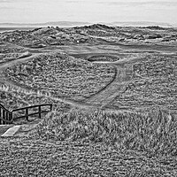Buy canvas prints of The Postage Stamp 8th hole Royal Troon by Allan Durward Photography