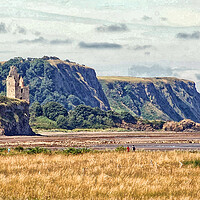 Buy canvas prints of Greenan castle, Ayr, Scotland by Allan Durward Photography