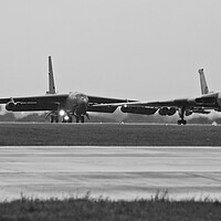 Buy canvas prints of Vulcan and B-52 (black&white) by Allan Durward Photography