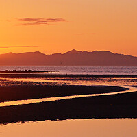 Buy canvas prints of Radiant Scottish sunset, Ayr and Arran by Allan Durward Photography