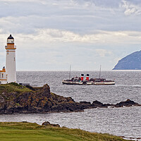 Buy canvas prints of PS Waverley passing Turnberry lighthouse by Allan Durward Photography