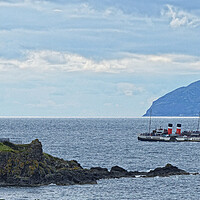 Buy canvas prints of Waverley paddle steamer passing Turnberry lighthou by Allan Durward Photography