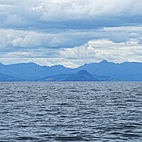Buy canvas prints of Mountain peaks on Arran from Maidens by Allan Durward Photography