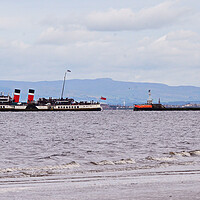 Buy canvas prints of PS Waverley leaving Ayr harbour by Allan Durward Photography