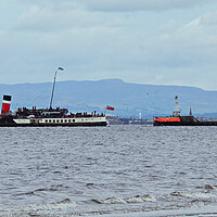 Buy canvas prints of PS Waverley departing from Ayr by Allan Durward Photography