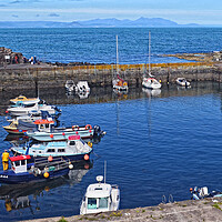 Buy canvas prints of Dunure harbour vessels by Allan Durward Photography