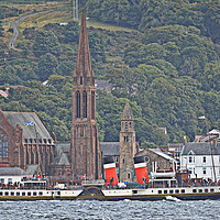 Buy canvas prints of PS Waverley departing Largs, Ayrshire. by Allan Durward Photography