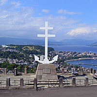 Buy canvas prints of Gourock and French Naval memorial at Greenock by Allan Durward Photography