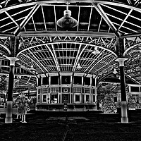 Buy canvas prints of Wemyss bay Railway Station (abstract) by Allan Durward Photography