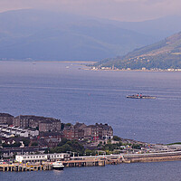 Buy canvas prints of PS Waverley passing Gourock on a Clyde cruise by Allan Durward Photography