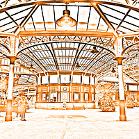 Buy canvas prints of Wemyss Bay Railway station (Abstract)  by Allan Durward Photography