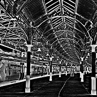 Buy canvas prints of Wemyss bay railway station (Abstract)  by Allan Durward Photography