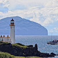 Buy canvas prints of PS Waverley passing Turnberry lighthouse, Ayrshire by Allan Durward Photography
