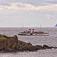 Buy canvas prints of Iconic paddle steamer Waverley passing Turnberry l by Allan Durward Photography