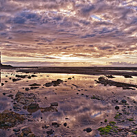 Buy canvas prints of Greenan Castle and Isle of Arran panorama by Allan Durward Photography