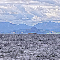 Buy canvas prints of Isle of Arran mountains and PS Waverley by Allan Durward Photography