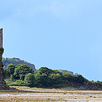Buy canvas prints of Greenan castle, Greenan beach, Ayr by Allan Durward Photography