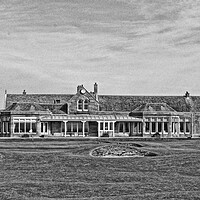 Buy canvas prints of Royal Troon Golf Club clubhouse by Allan Durward Photography
