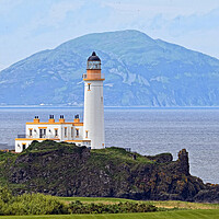 Buy canvas prints of Ailsa Craig and Turnberry Lighthouse by Allan Durward Photography