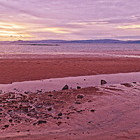 Buy canvas prints of Seamill beach, Ayrshire, Scotland by Allan Durward Photography