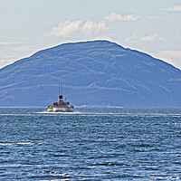Buy canvas prints of Paddle steamer Waverley heading for Ailsa Craig by Allan Durward Photography