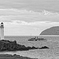 Buy canvas prints of Turnberry lighthouse and Ailsa Craig and PS Waverl by Allan Durward Photography