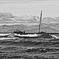 Buy canvas prints of Shipwreck Kaffir, Ayr Scotland by Allan Durward Photography