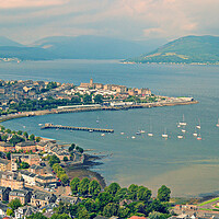 Buy canvas prints of Gourock view Inverclyde by Allan Durward Photography