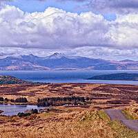 Buy canvas prints of Arran view from Fairlie Moor Road by Allan Durward Photography