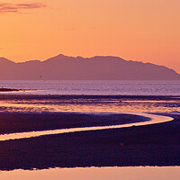 Buy canvas prints of Ayr beach sunset by Allan Durward Photography