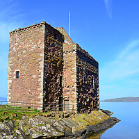 Buy canvas prints of Portencross Castle, Clyde coast, North Ayrshire, by Allan Durward Photography