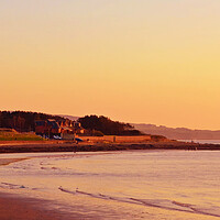 Buy canvas prints of Prestwick beach sunset by Allan Durward Photography