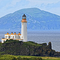 Buy canvas prints of Turnberry lighthouse and Ailsa Craig by Allan Durward Photography