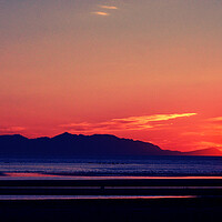 Buy canvas prints of Arran mountain sunset by Allan Durward Photography