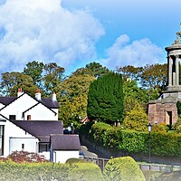 Buy canvas prints of Burns Monument, Alloway, Ayr, Scotland by Allan Durward Photography
