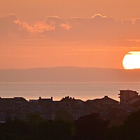 Buy canvas prints of Ayr town view of setting sun by Allan Durward Photography