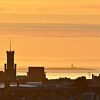 Buy canvas prints of Ayr skyline at dusk by Allan Durward Photography