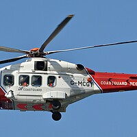 Buy canvas prints of UK coastguard chopper by Allan Durward Photography