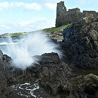 Buy canvas prints of Dunure, Scotland, by Allan Durward Photography